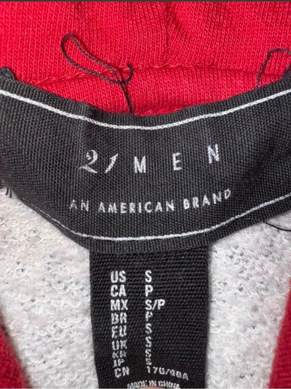 Red Cheetah Split Hoodie Small - Picture 2 of 2